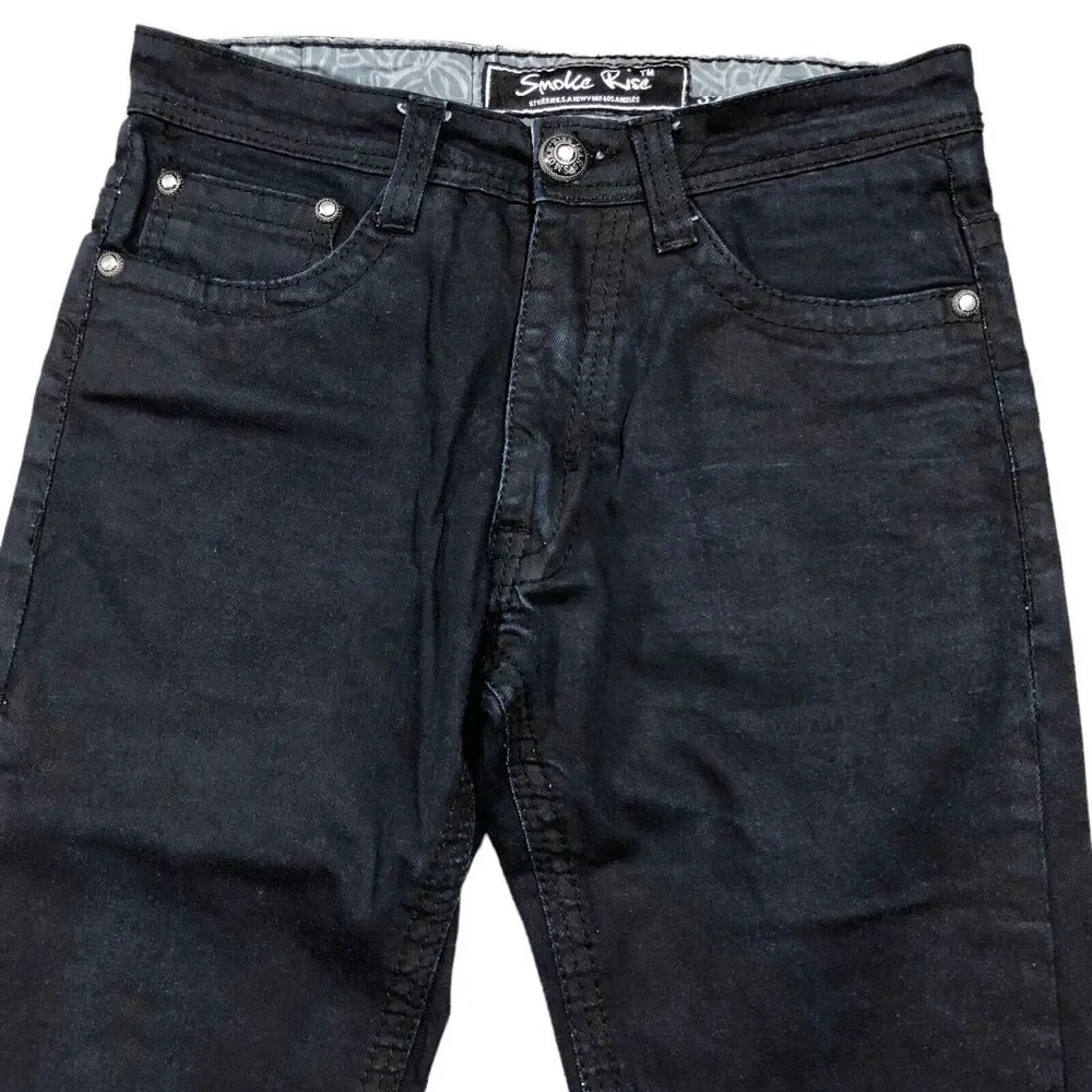 Smoke Rise Mens 30x30 Stretch Jeans Dark Blue‎ Tar Color (32x32 Tag)